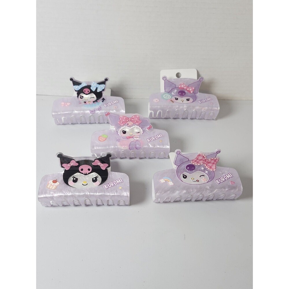 Lot Of 5 Kuromi Claw Hair Clips
